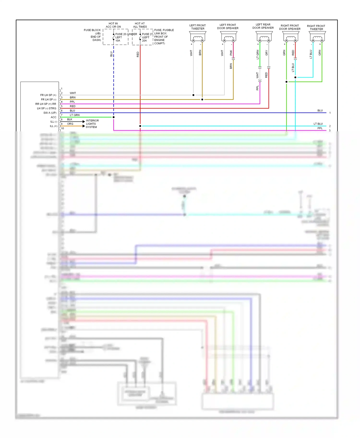 Wiring diagram sat ant for Nissan Versa I (2006-2012) (1 of 2)