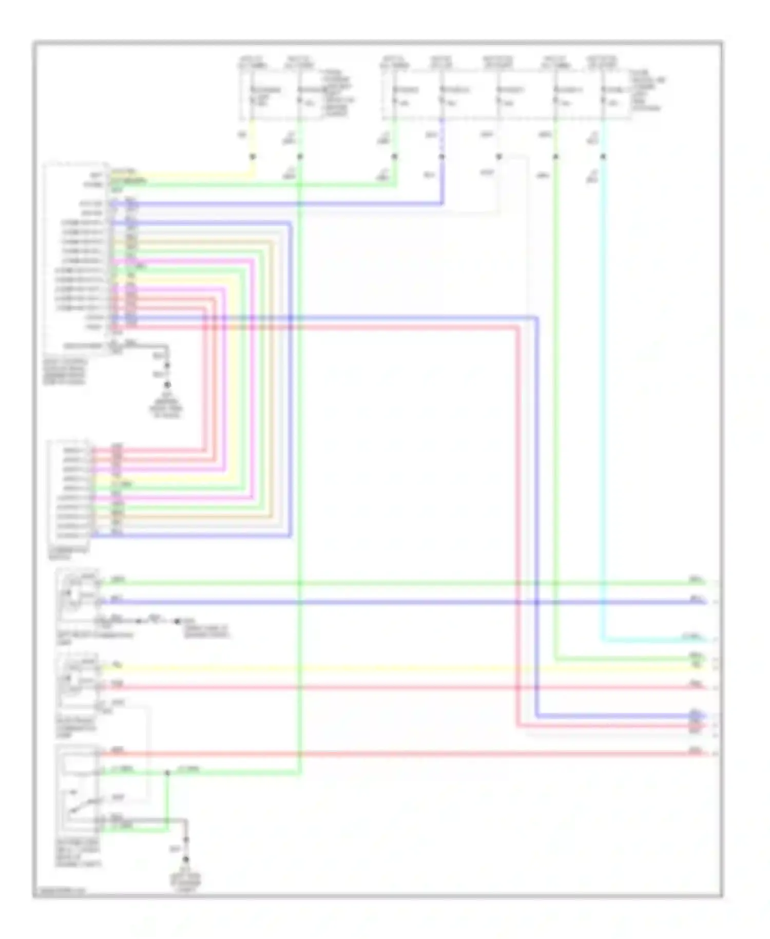 Wiring diagram side of dash) for Nissan Versa I (2006-2012) (4 of 6)