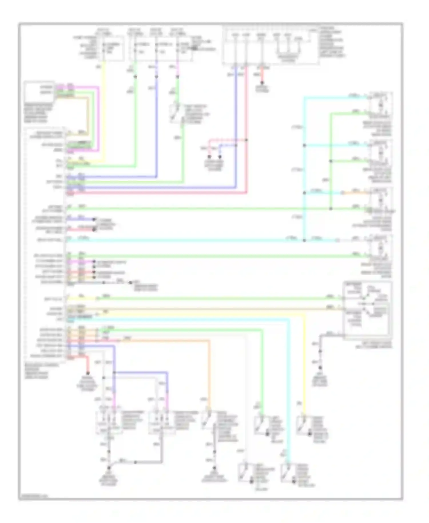 Wiring diagram unlock switch between full stroke, n full stroke for Nissan Versa I (2006-2012) (1 of 1)
