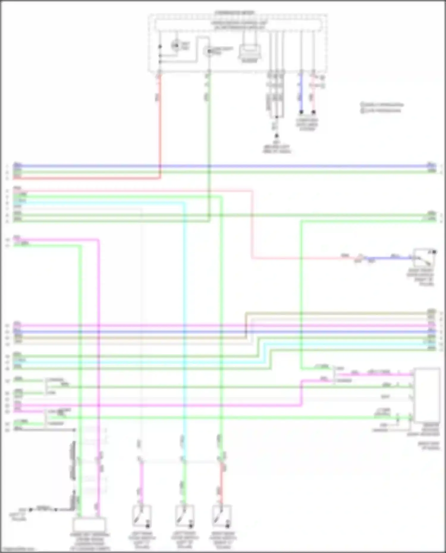 Versa Nissan II facelift (2014-2019): Forced entry circuit, w/ intelligent key unit (3 of 4)