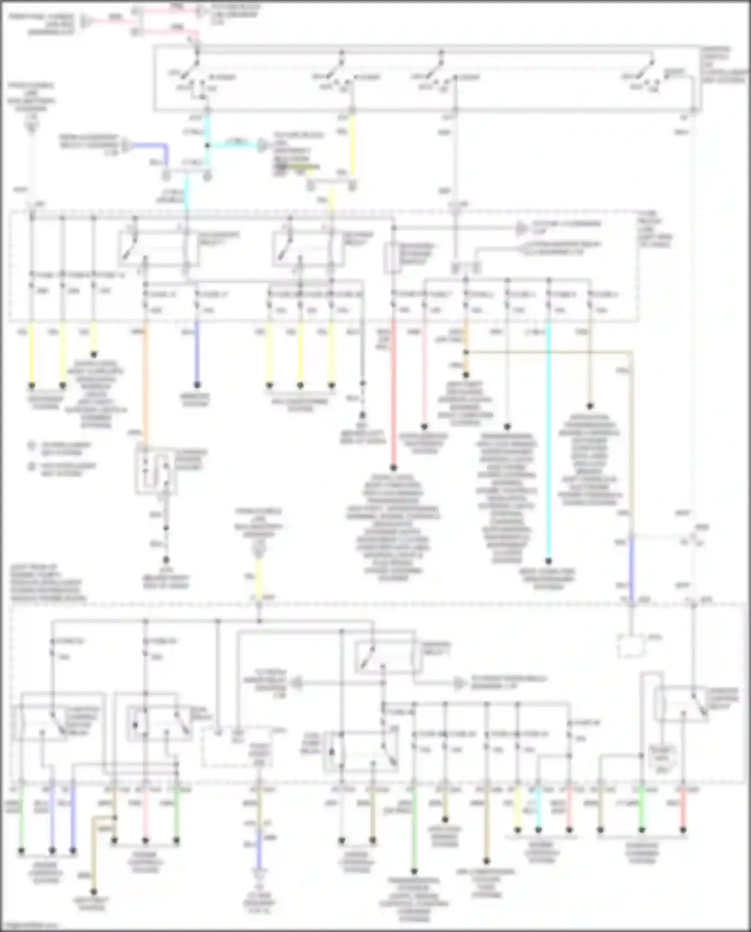 Versa Nissan II facelift (2014-2019): Power distribution circuit (2 of 3)