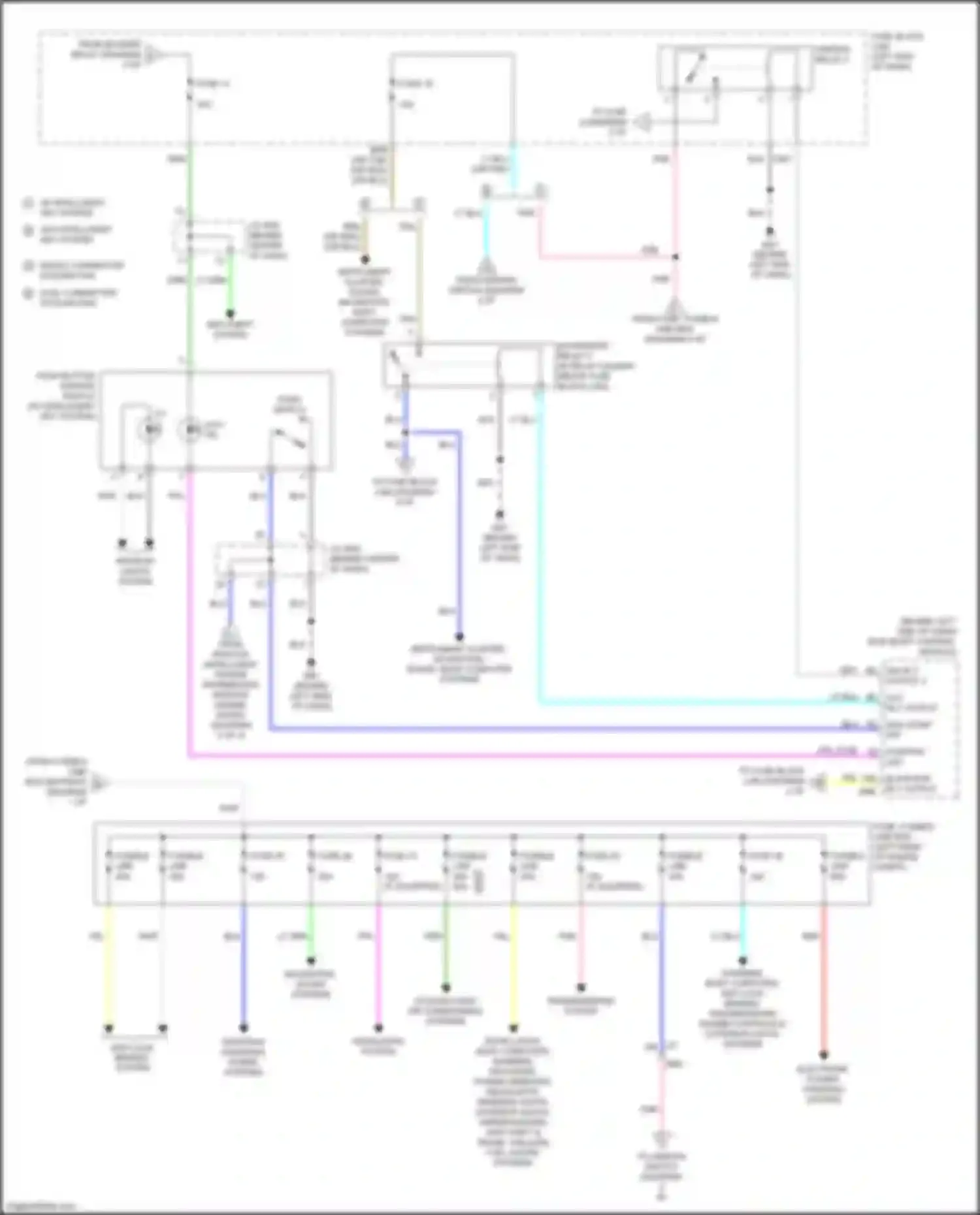 Versa Nissan II facelift (2014-2019): Power distribution circuit (3 of 3)