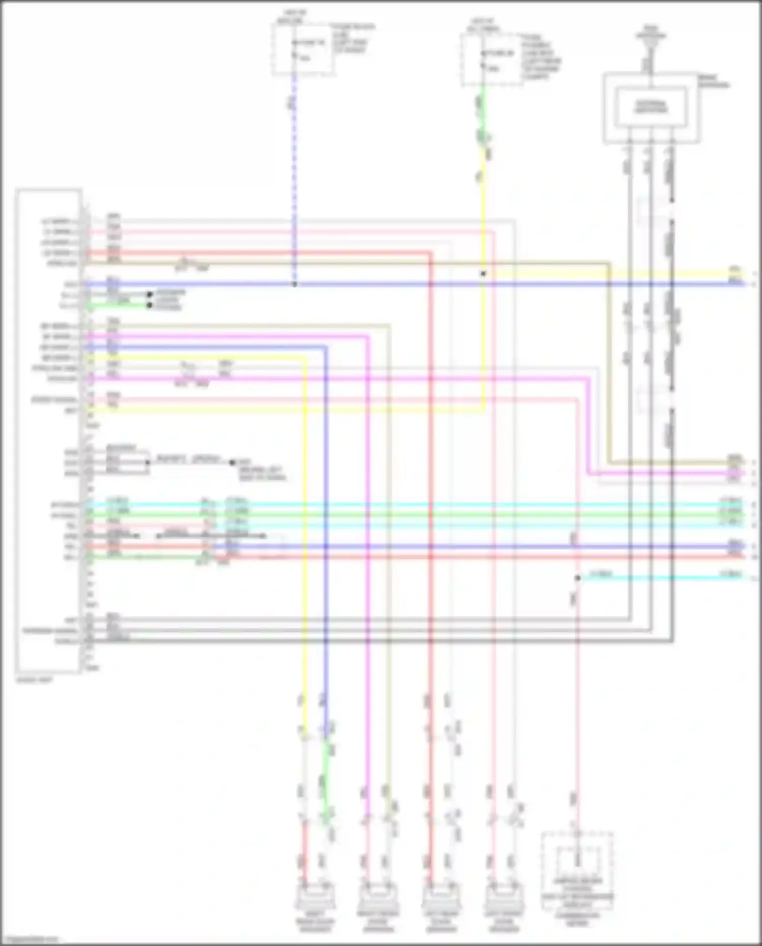 Versa Nissan II facelift (2014-2019): Base radio circuit (1 of 2)