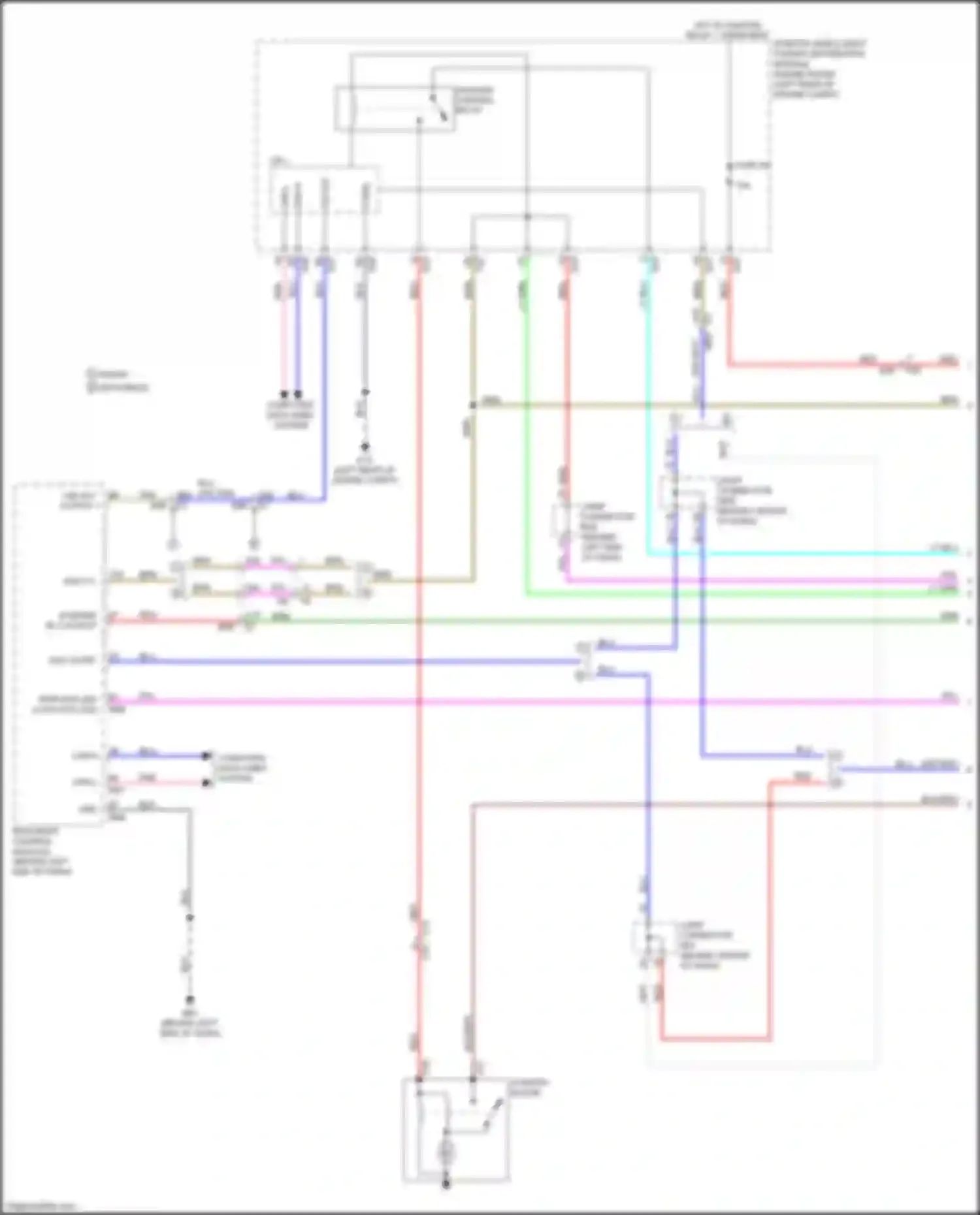Versa Nissan II facelift (2014-2019): Starting circuit, w/ intelligent key (1 of 2)