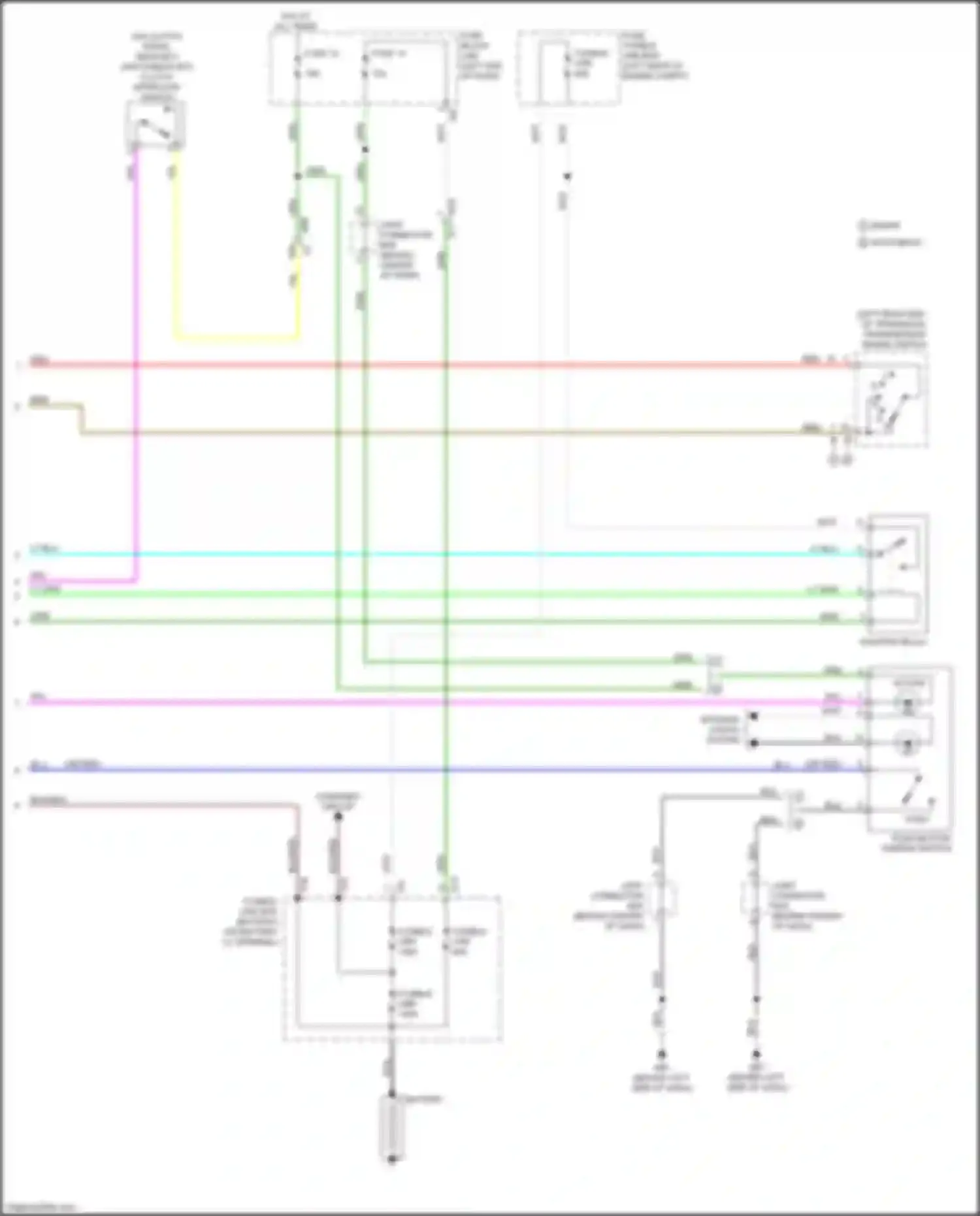 Versa Nissan II facelift (2014-2019): Starting circuit, w/ intelligent key (2 of 2)