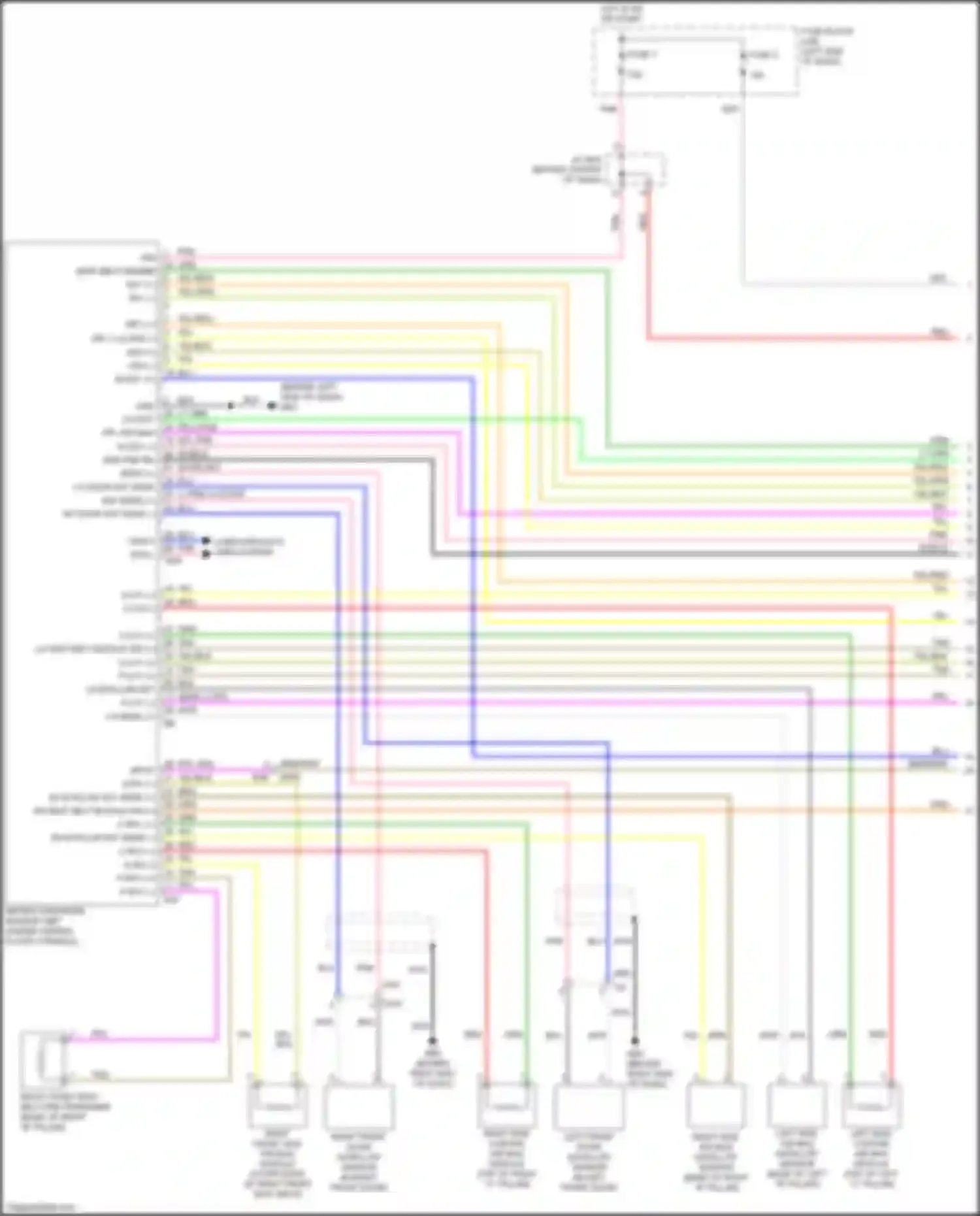 Versa Nissan II facelift (2014-2019): Supplemental restraints circuit (1 of 3)