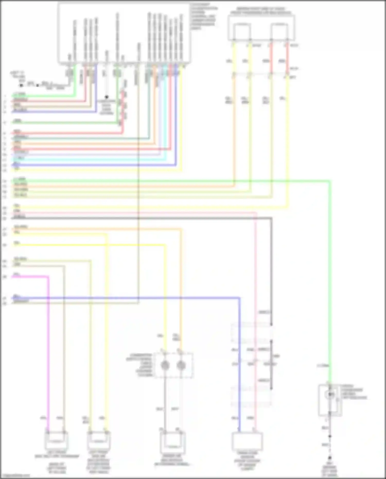 Versa Nissan II facelift (2014-2019): Supplemental restraints circuit (3 of 3)