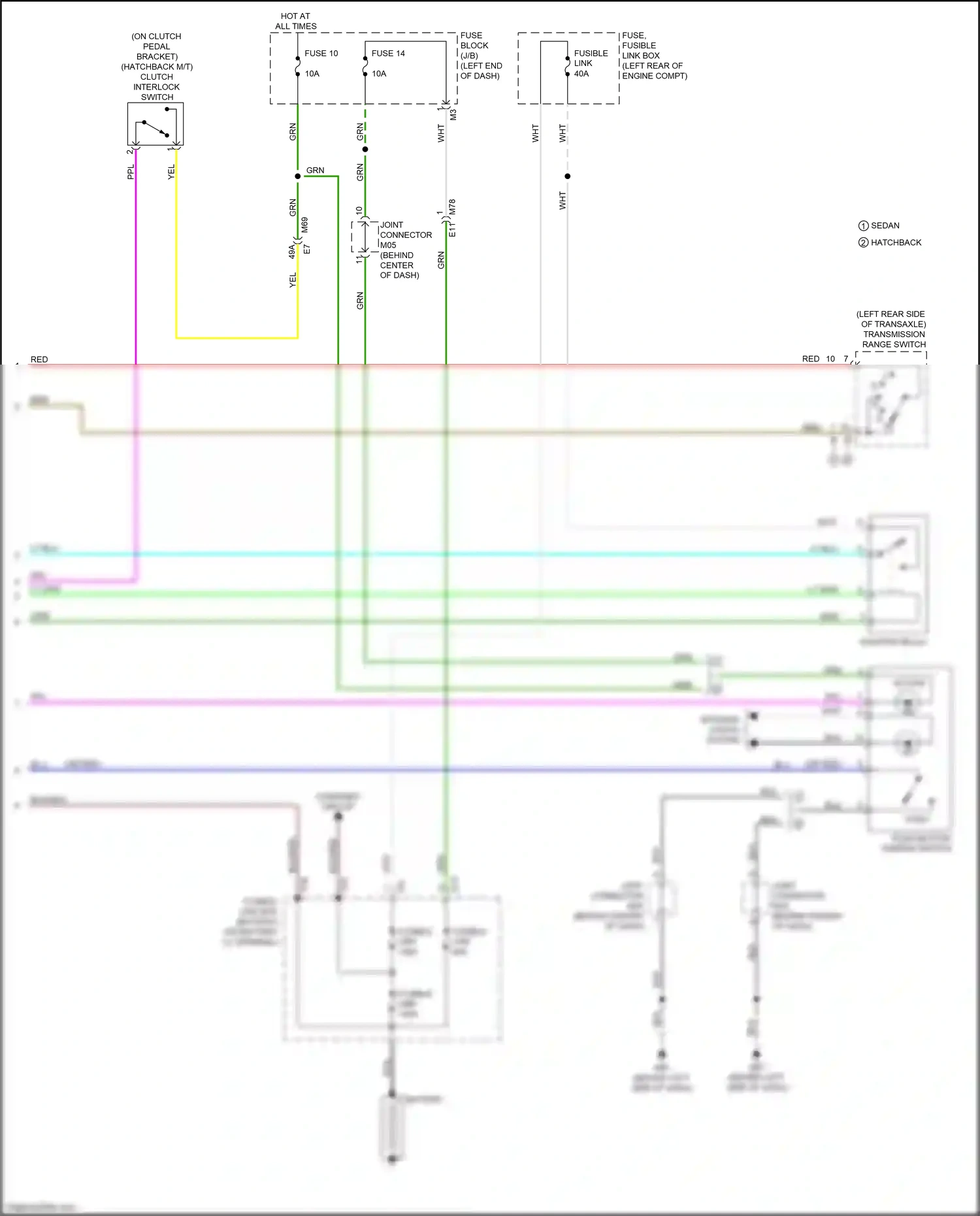 Wiring diagram blu for Nissan Versa II facelift (2014-2019) (39 of 64)