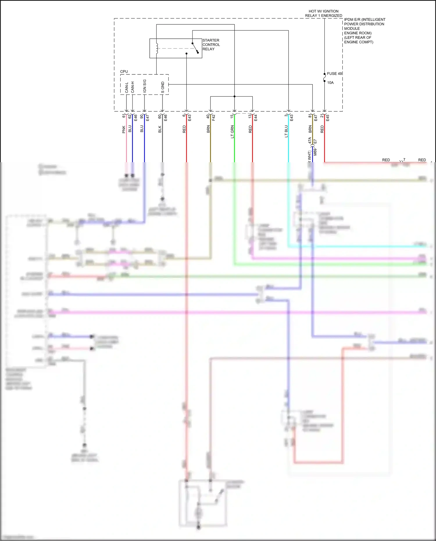 Wiring diagram blu for Nissan Versa II facelift (2014-2019) (38 of 64)