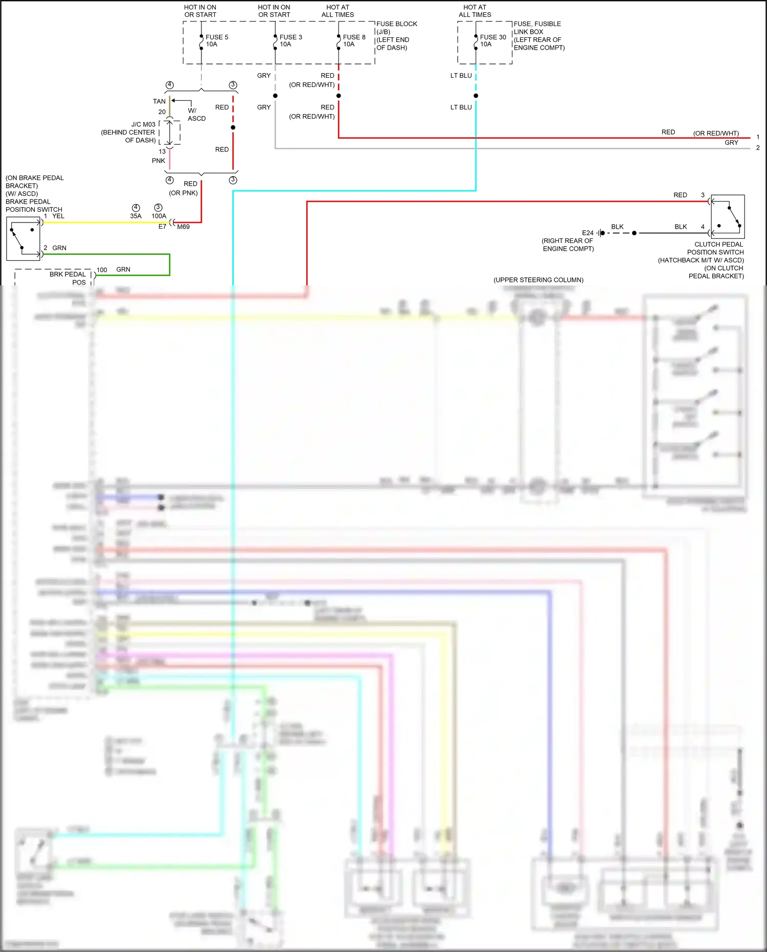 Wiring diagram cancel switch for Nissan Versa II facelift (2014-2019) (1 of 1)