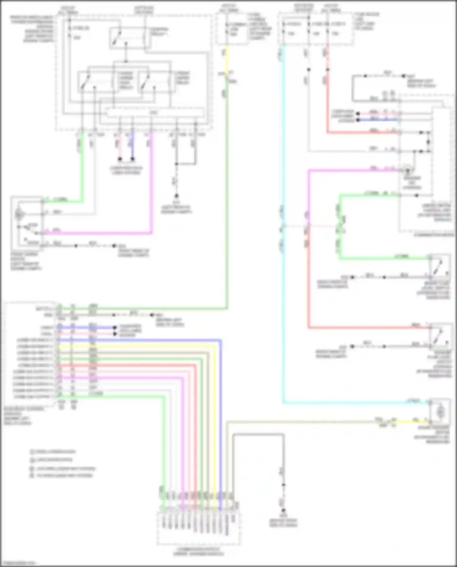 Wiring diagram combi sw output 1 for Nissan Versa II facelift (2014-2019) (1 of 1)