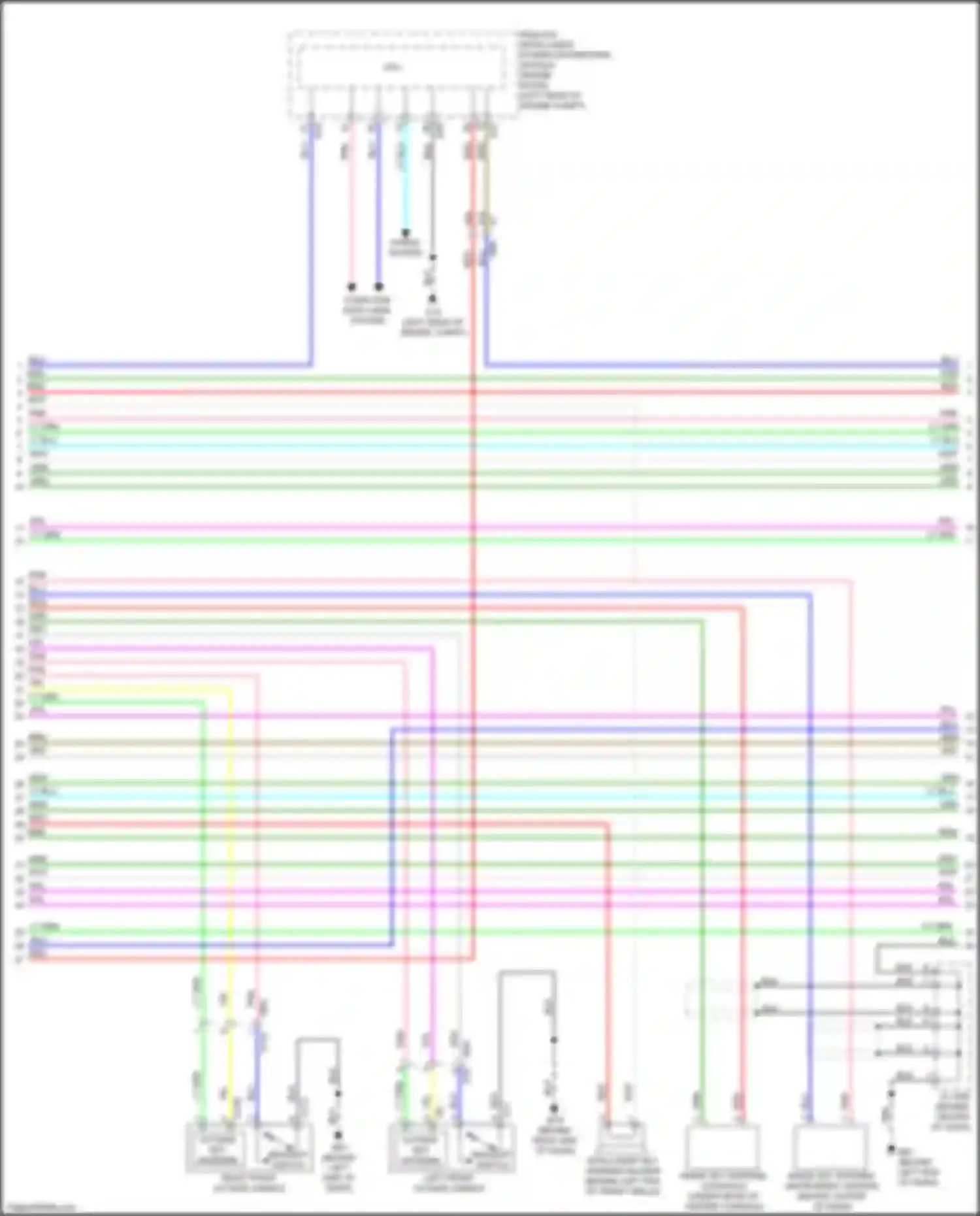 Wiring diagram computer data lines system for Nissan Versa II facelift (2014-2019) (5 of 43)