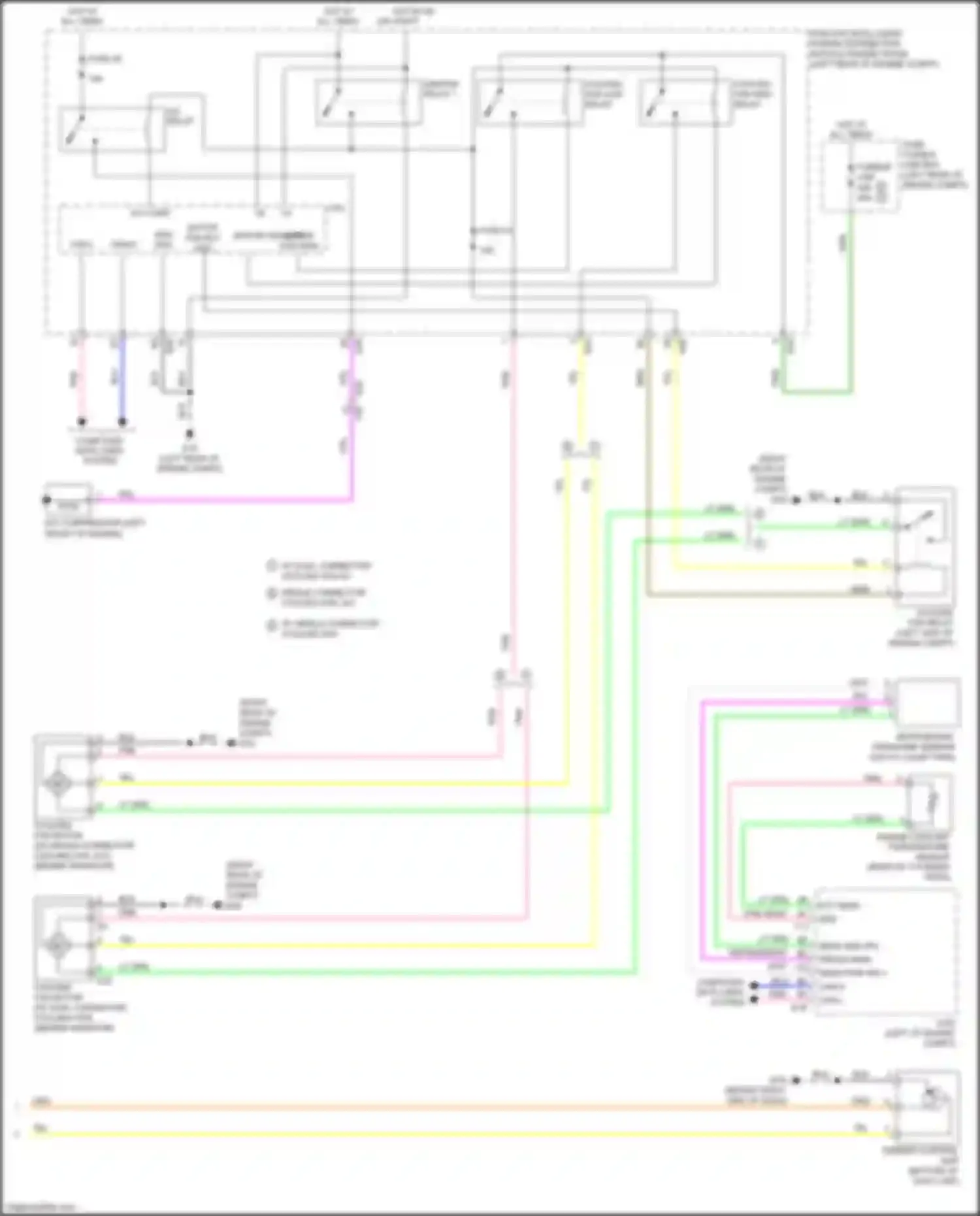 Wiring diagram engine coolant temperature sensor for Nissan Versa II facelift (2014-2019) (2 of 3)