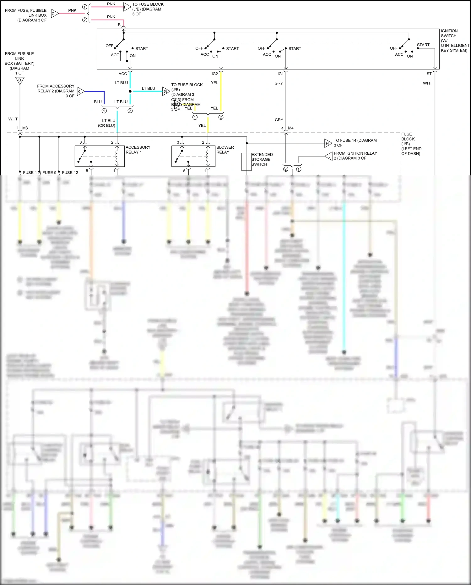 Wiring diagram extended storage switch for Nissan Versa II facelift (2014-2019) (1 of 1)