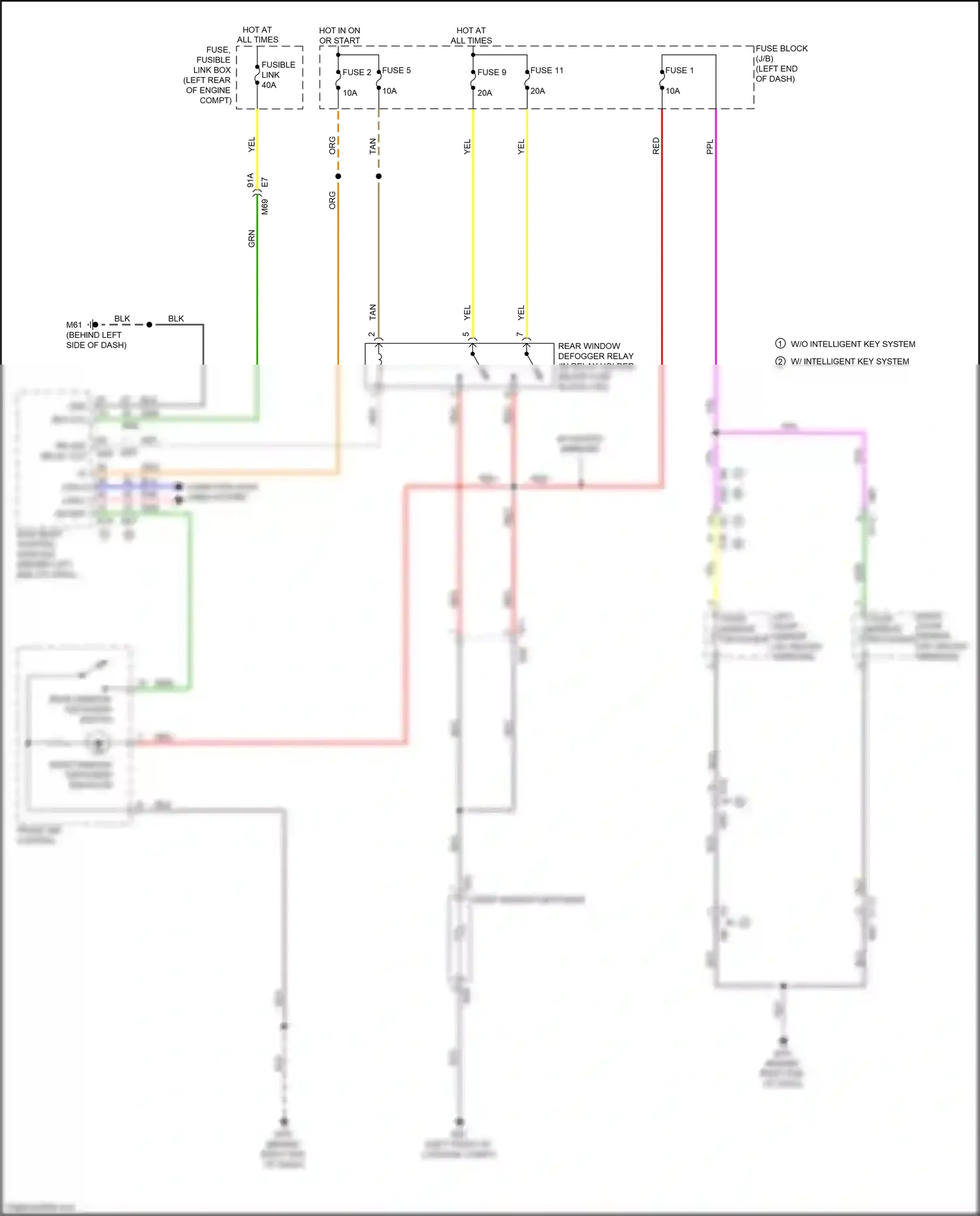 Wiring diagram front air control for Nissan Versa II facelift (2014-2019) (1 of 3)
