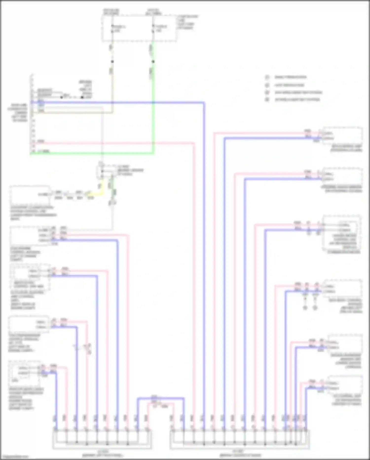 Wiring diagram occupant classification system control unit for Nissan Versa II facelift (2014-2019) (1 of 2)