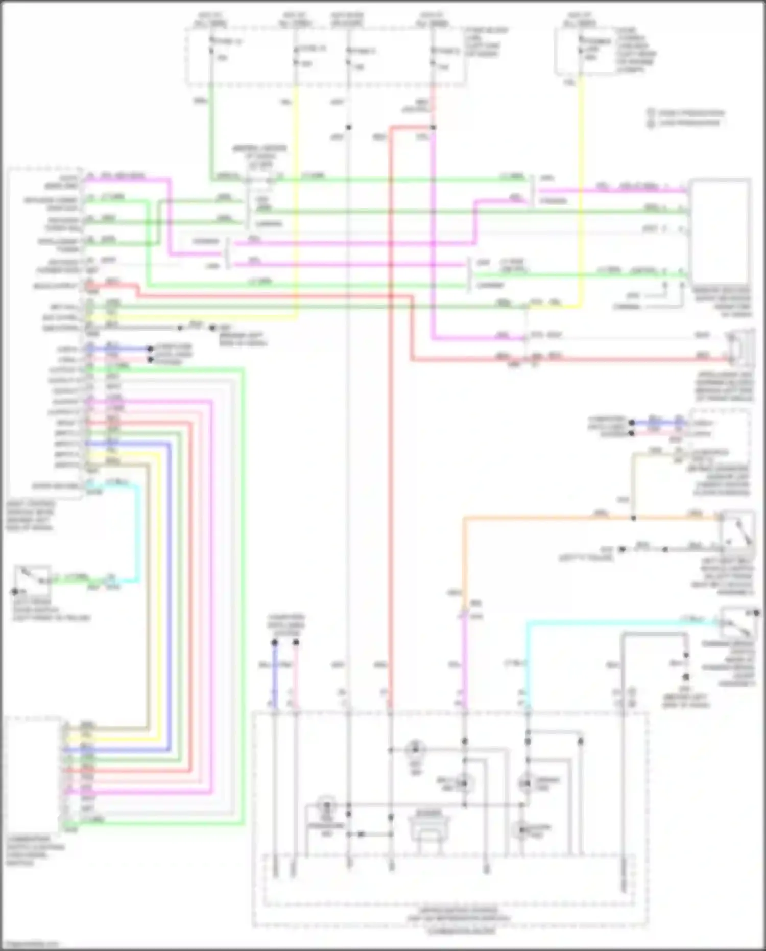 Wiring diagram output 3 ppl output 4 pnk output 5 for Nissan Versa II facelift (2014-2019) (1 of 1)
