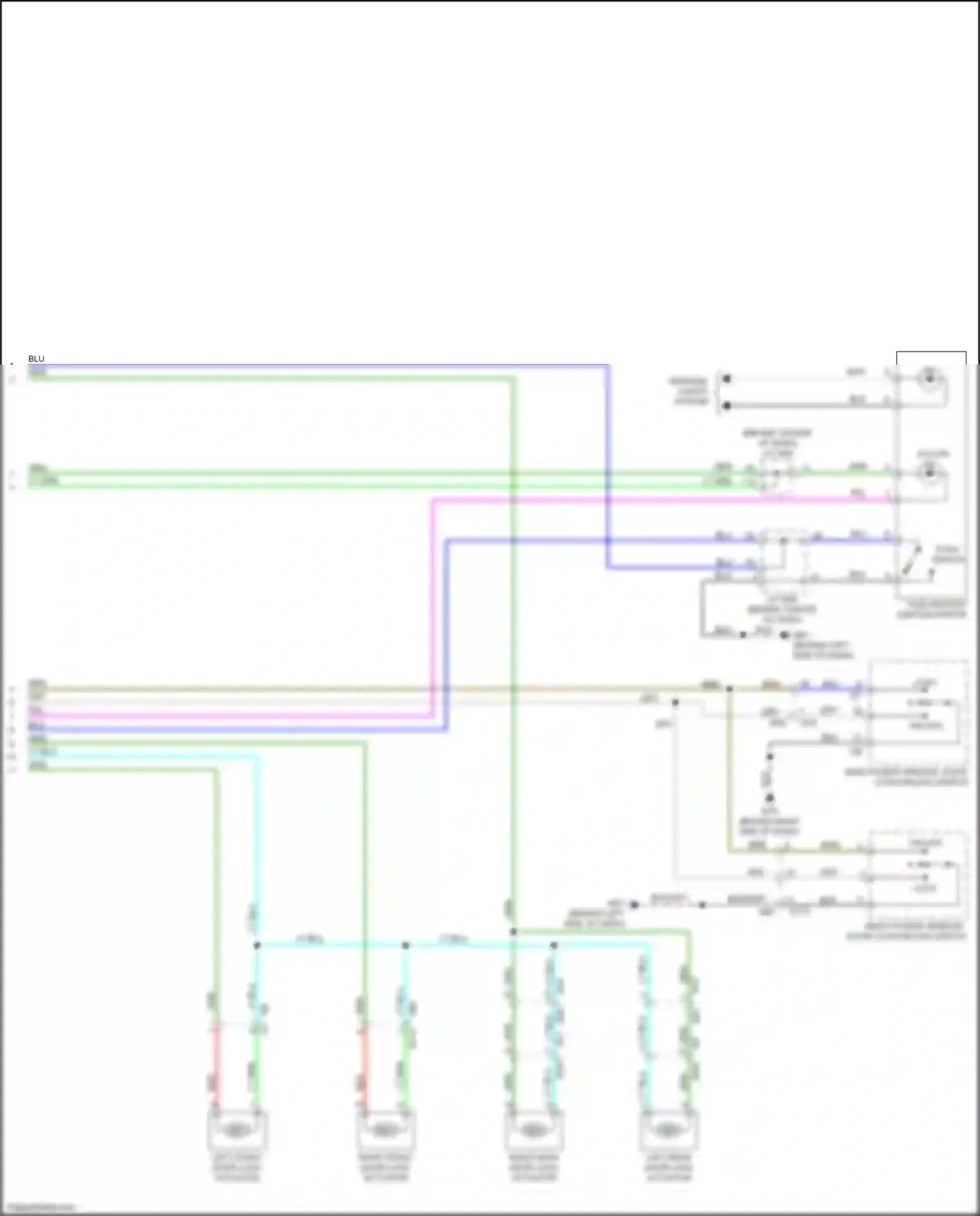 Wiring diagram push switch for Nissan Versa II facelift (2014-2019) (1 of 3)
