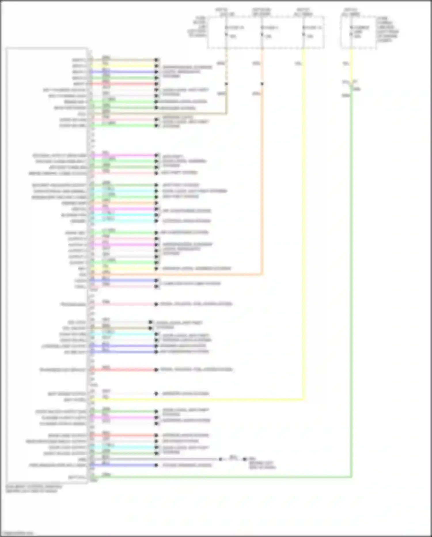 Wiring diagram rear defogger relay output for Nissan Versa II facelift (2014-2019) (1 of 1)