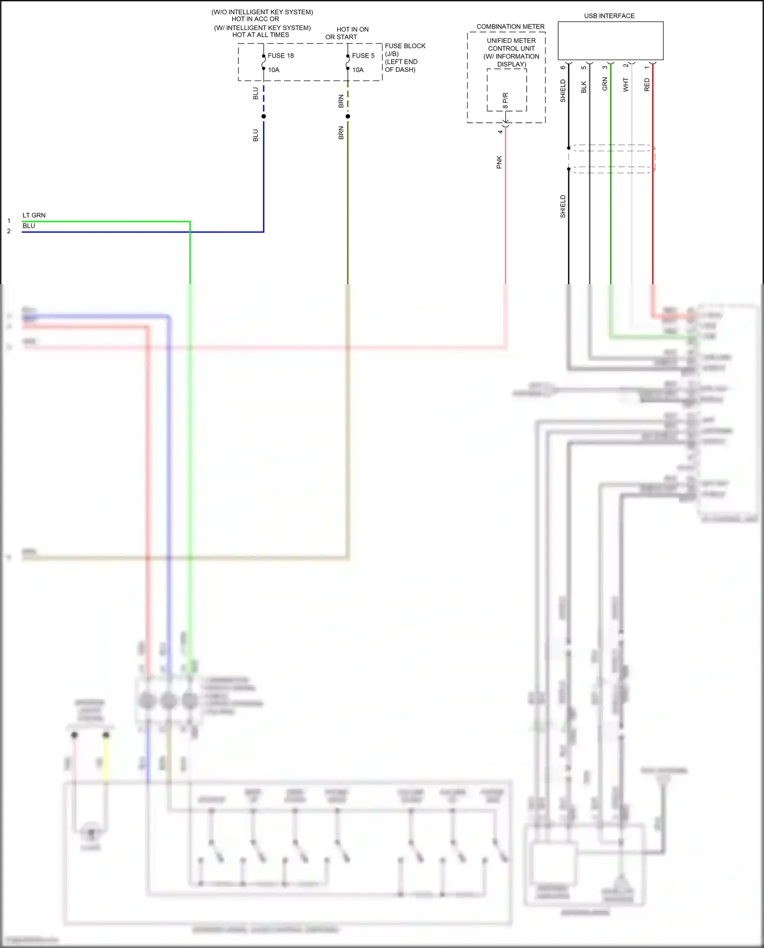 Wiring diagram red for Nissan Versa II facelift (2014-2019) (8 of 62)