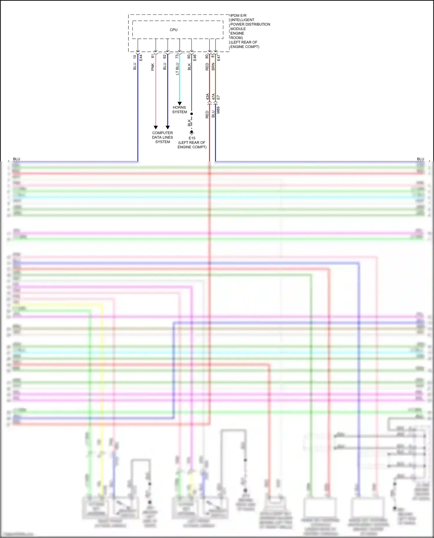 Wiring diagram request switch for Nissan Versa II facelift (2014-2019) (2 of 2)