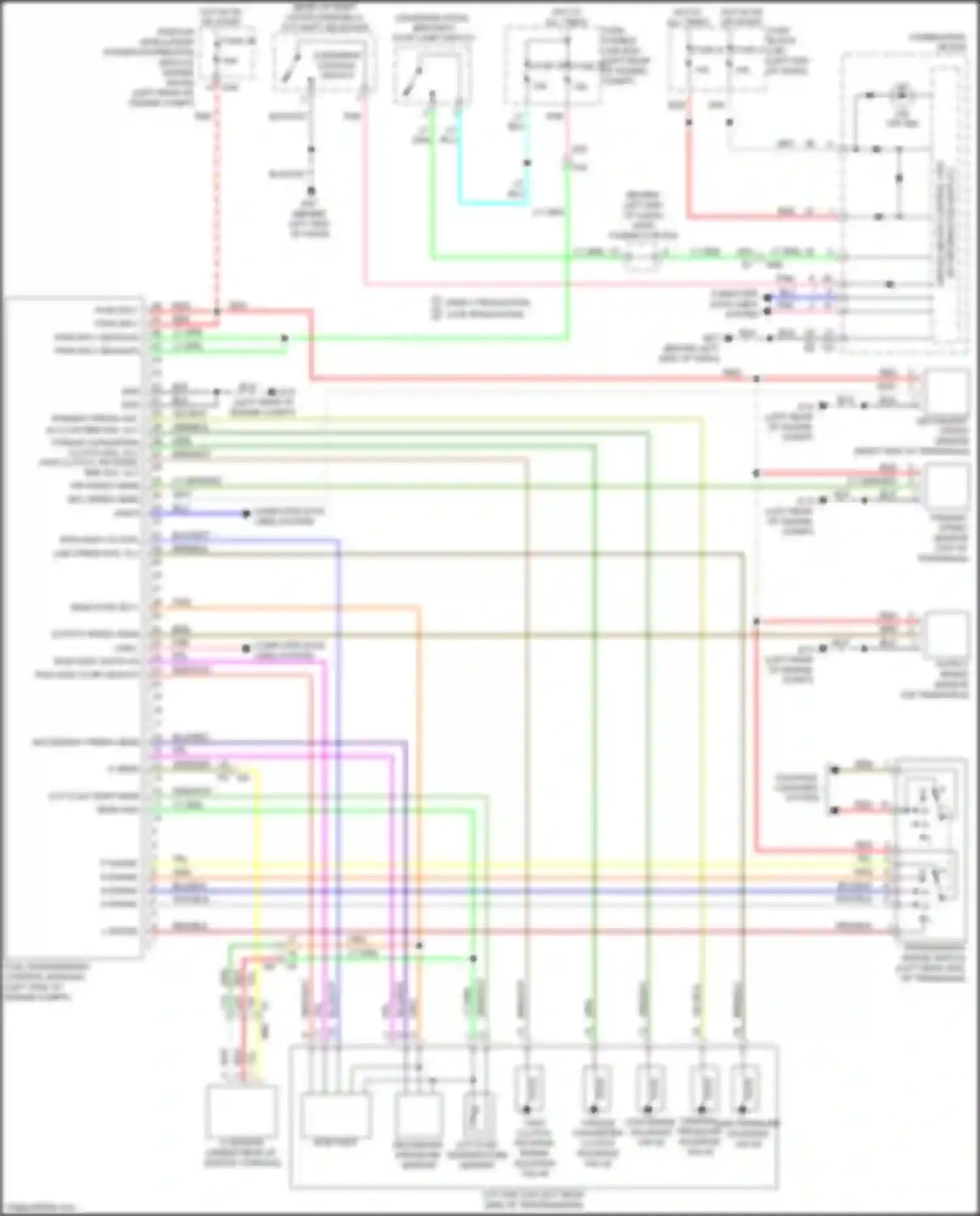 Wiring diagram secondary speed sensor for Nissan Versa II facelift (2014-2019) (2 of 2)