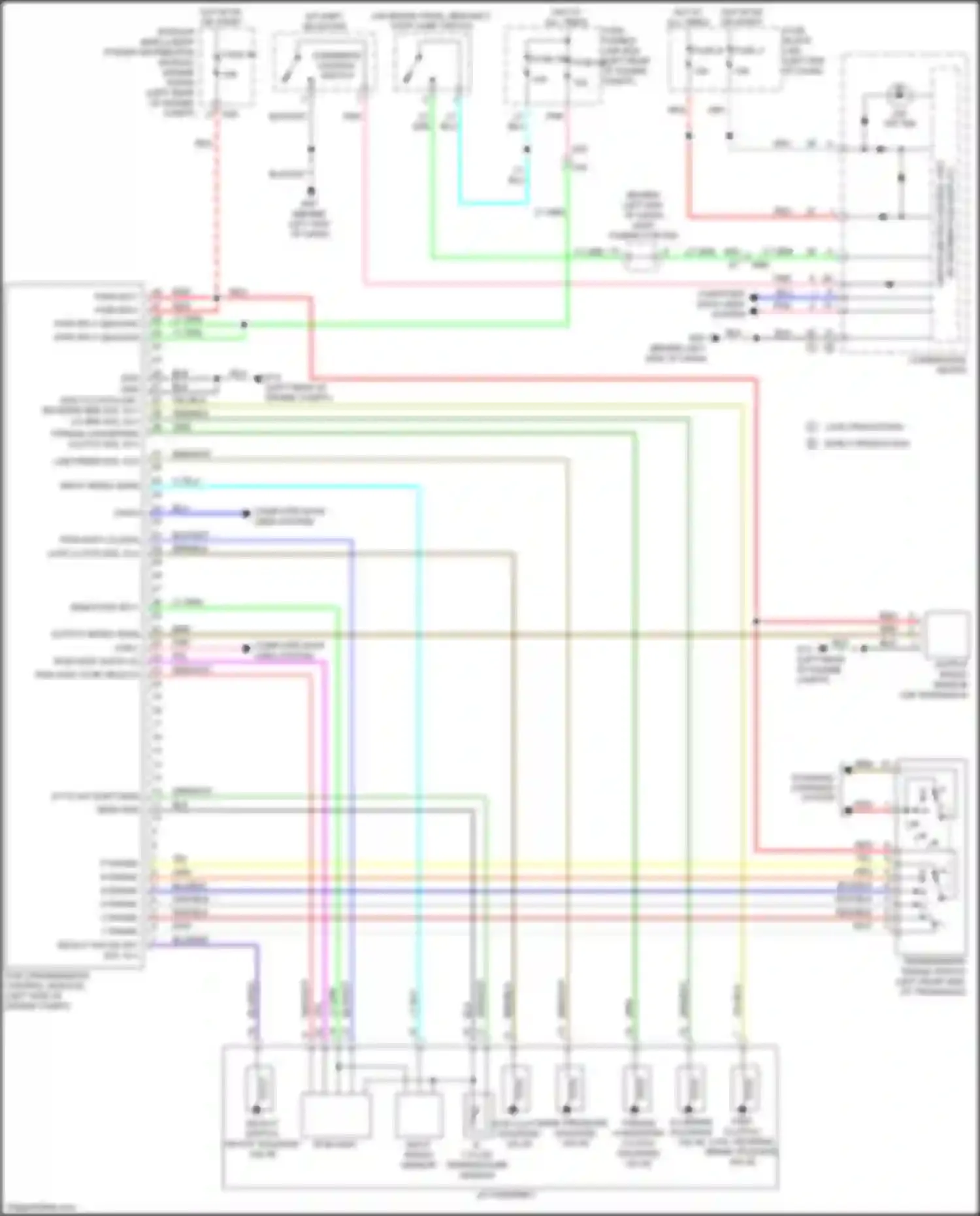 Wiring diagram unified meter control unit for Nissan Versa II facelift (2014-2019) (2 of 8)