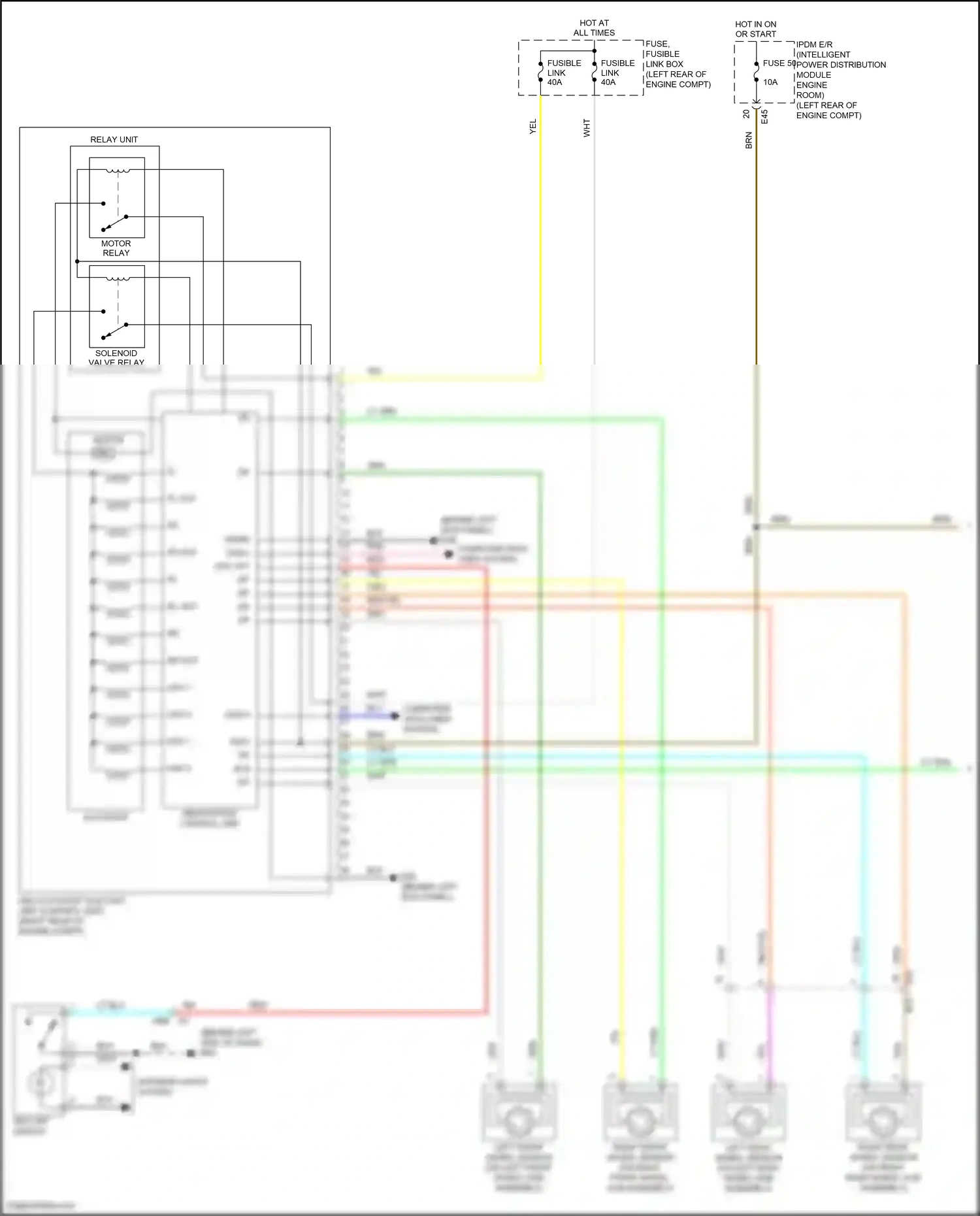 Wiring diagram vdc off switch for Nissan Versa II facelift (2014-2019) (1 of 2)