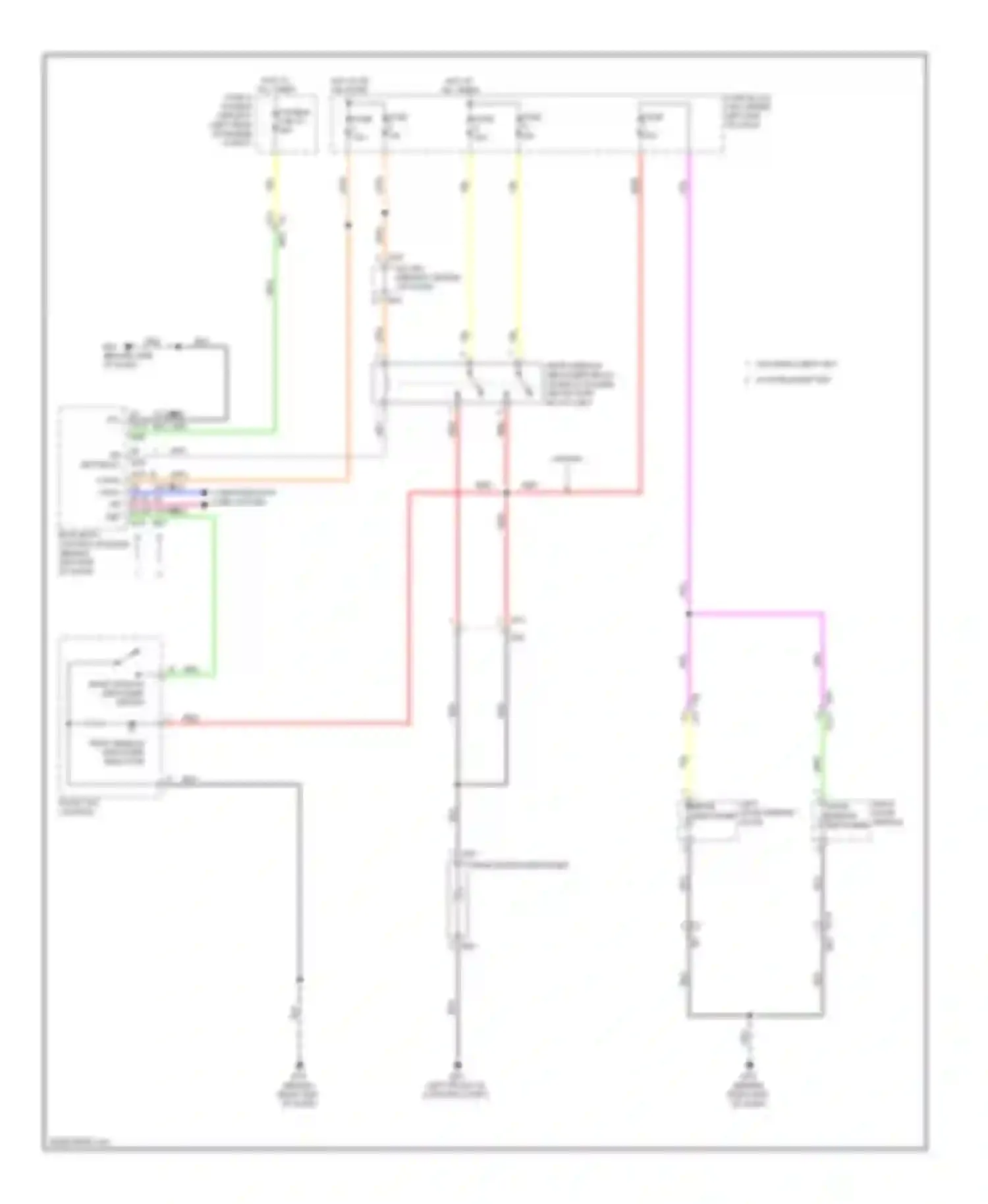 Versa Nissan II (2012-2014): Defoggers circuit
