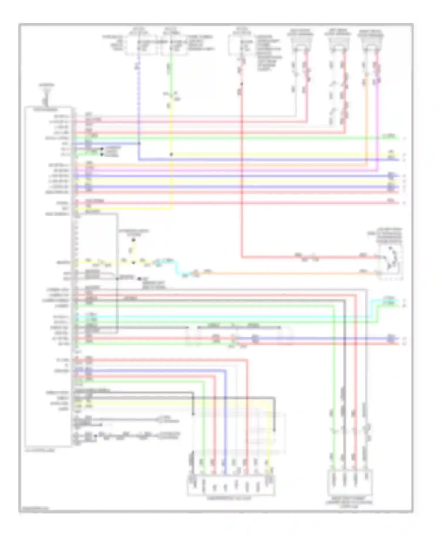 Versa Nissan II (2012-2014): Navigation circuit (1 of 2)