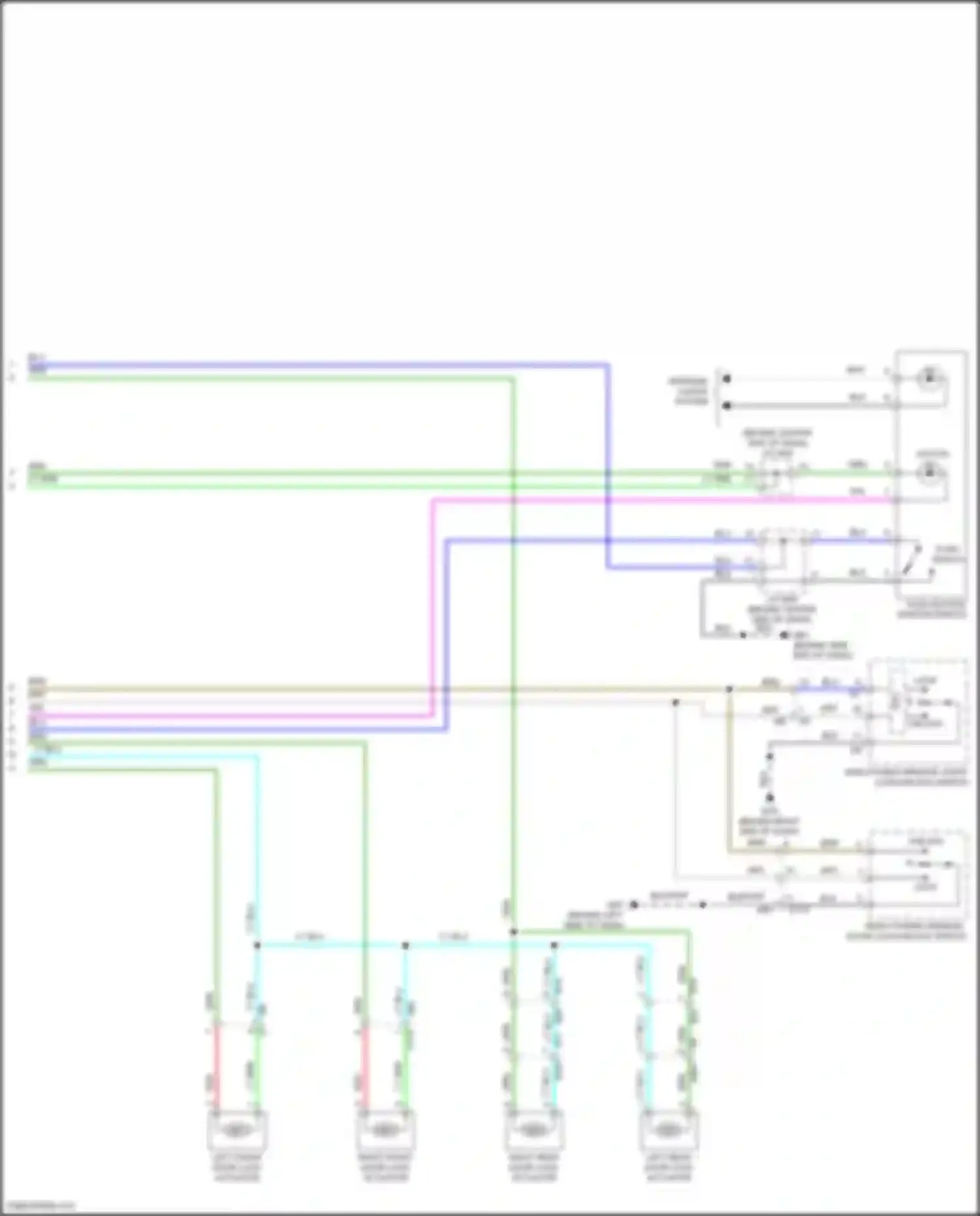 Versa Nissan II (2012-2014): Power door locks circuit, w/ intelligent key unit (4 of 4)