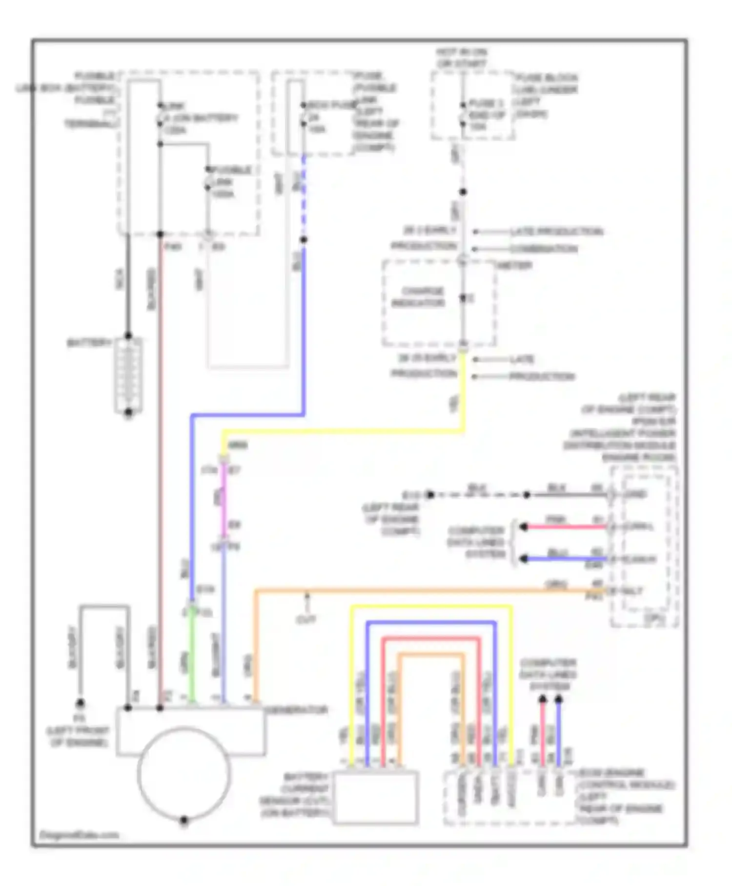 Versa Nissan II (2012-2014): Charging circuit