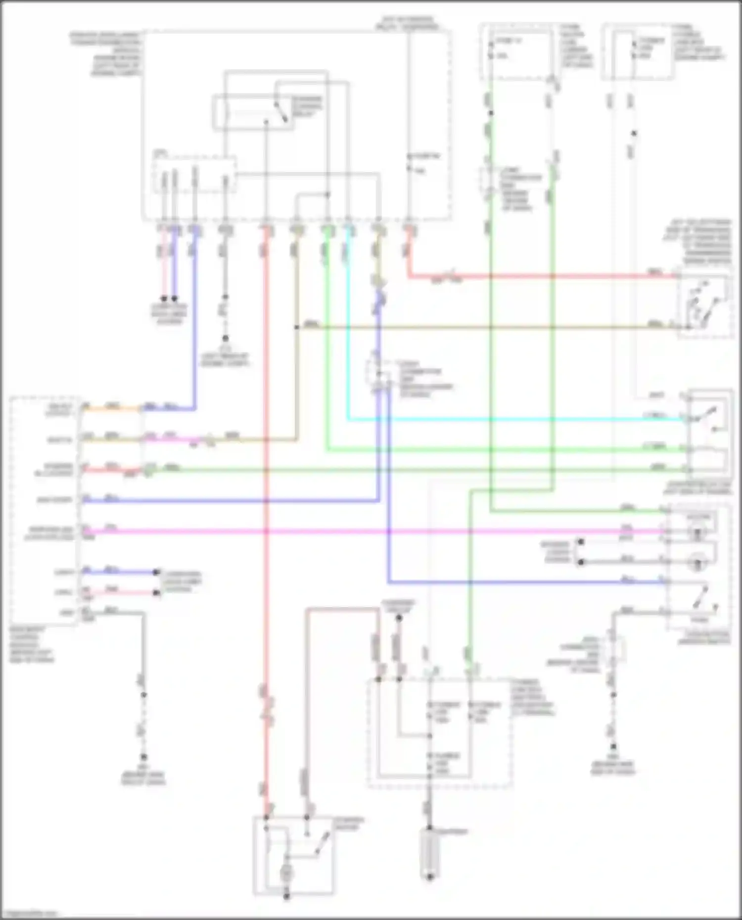 Versa Nissan II (2012-2014): Starting circuit, w/ intelligent key