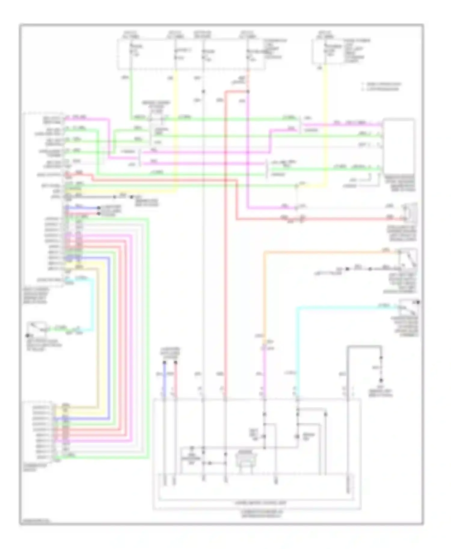 Versa Nissan II (2012-2014): Warning systems circuit, with intelligent key