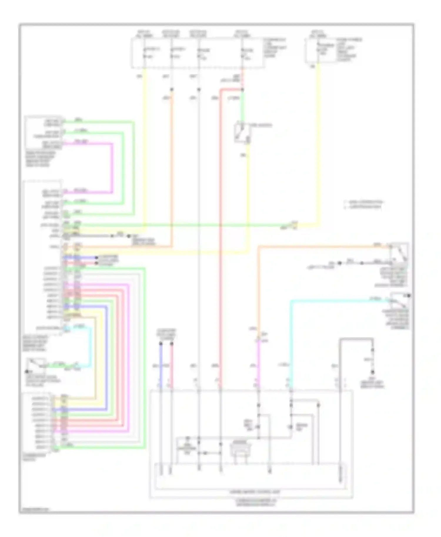 Versa Nissan II (2012-2014): Warning systems circuit, without intelligent key