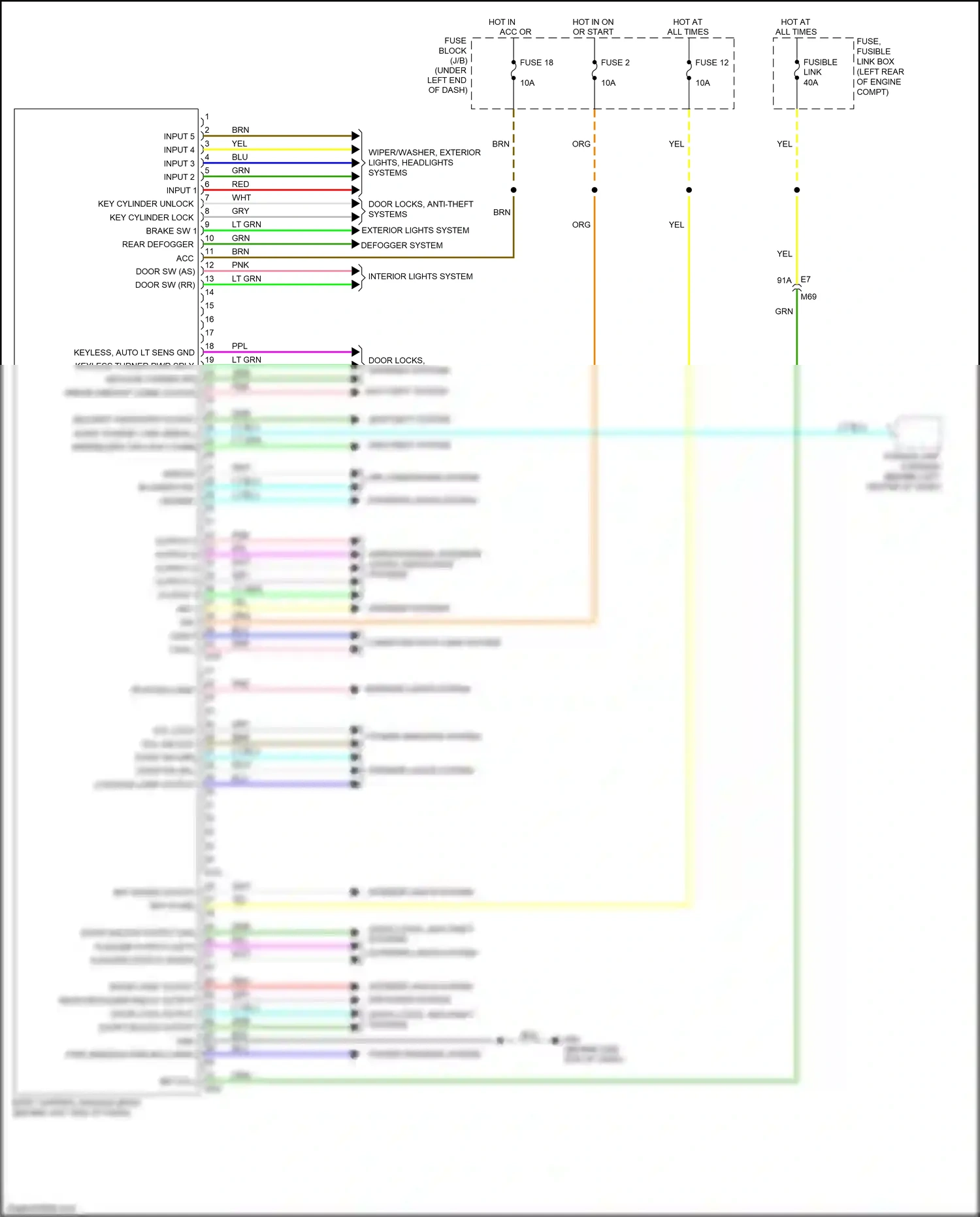 Wiring diagram air conditioning system for Nissan Versa II (2012-2014) (3 of 5)