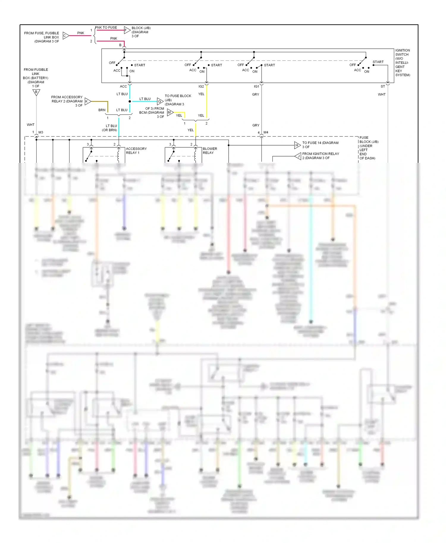 Wiring diagram blower relay for Nissan Versa II (2012-2014) (2 of 2)