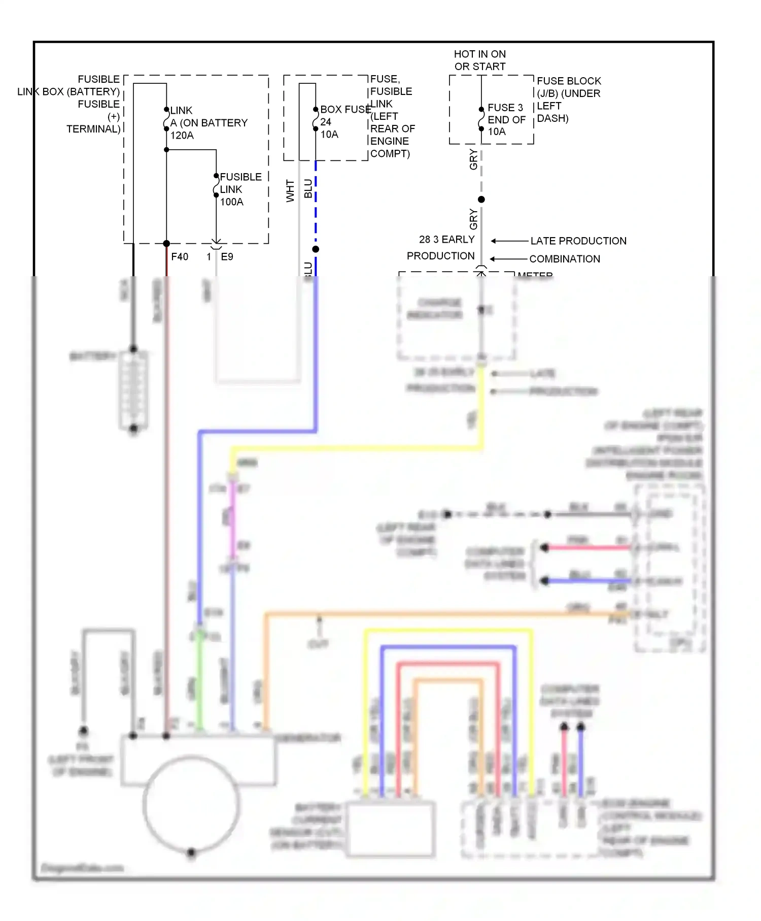 Wiring diagram blu/wht for Nissan Versa II (2012-2014) (2 of 6)