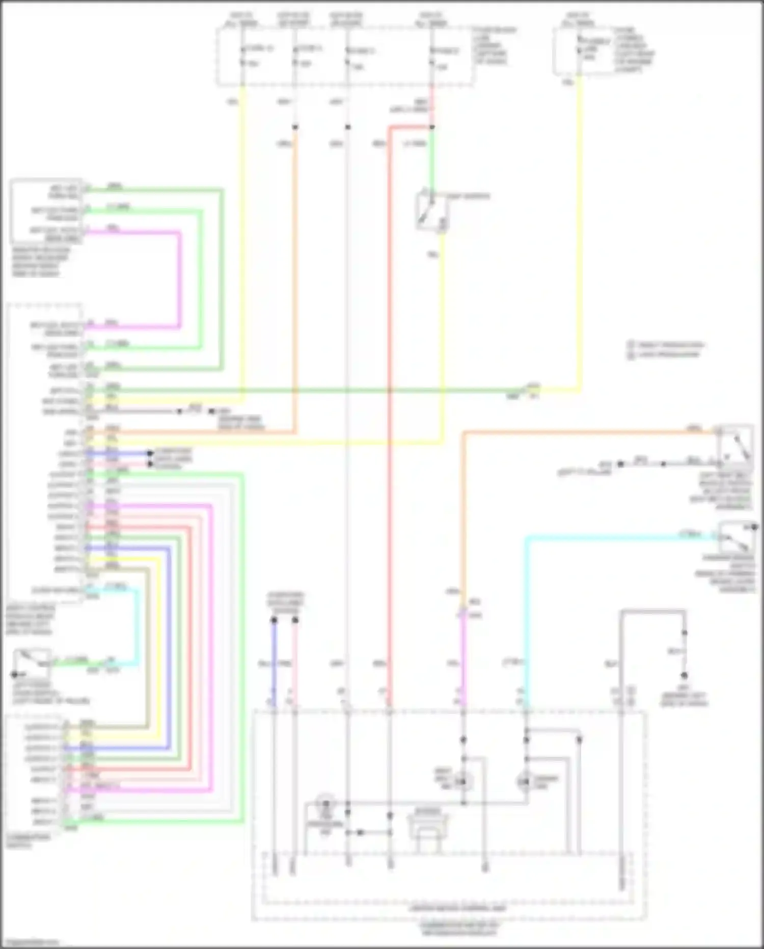 Wiring diagram combination switch for Nissan Versa II (2012-2014) (3 of 6)