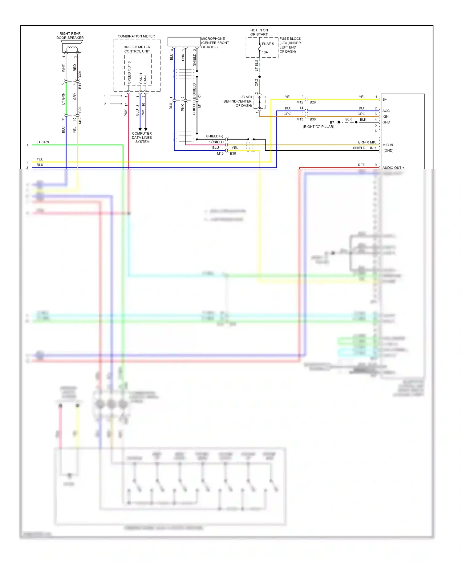 Wiring diagram cont 2 for Nissan Versa II (2012-2014) (1 of 2)