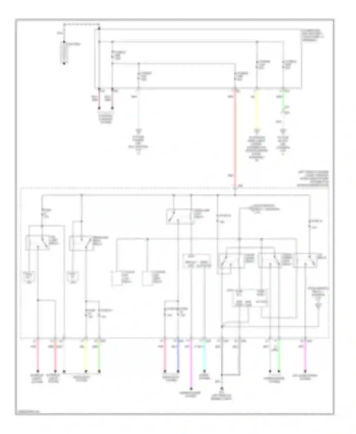 Wiring diagram front wiper relay for Nissan Versa II (2012-2014) (1 of 2)