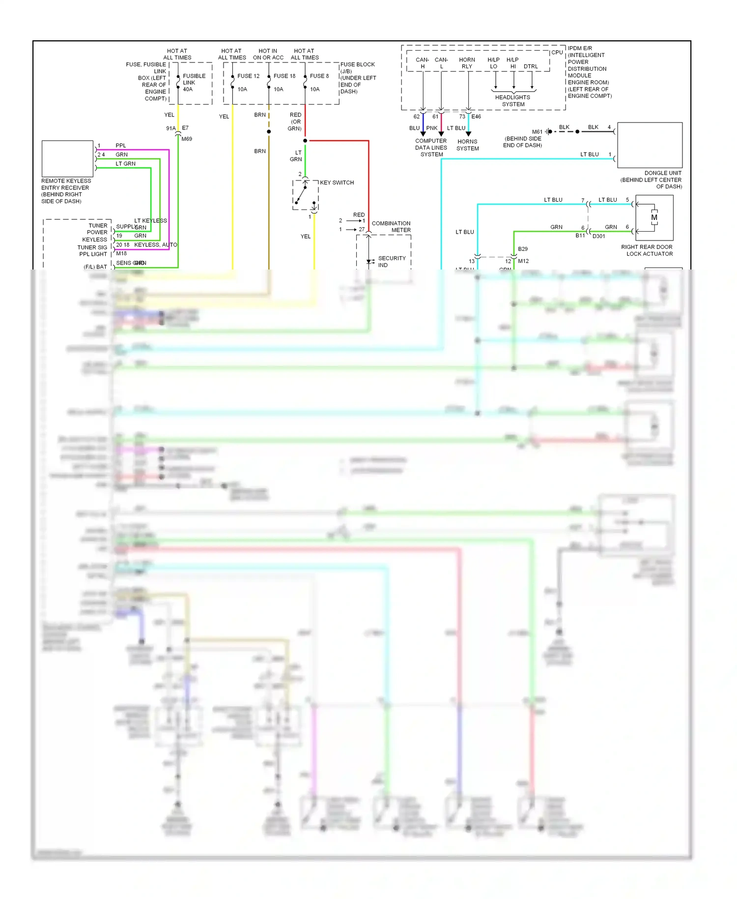 Wiring diagram fuse 12 for Nissan Versa II (2012-2014) (12 of 17)