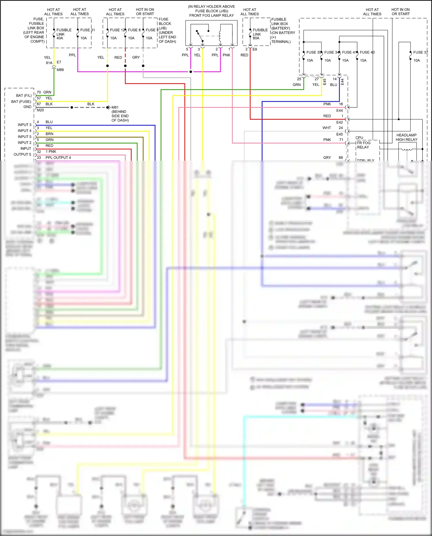 Wiring diagram fuse 37 for Nissan Versa II (2012-2014) (2 of 4)