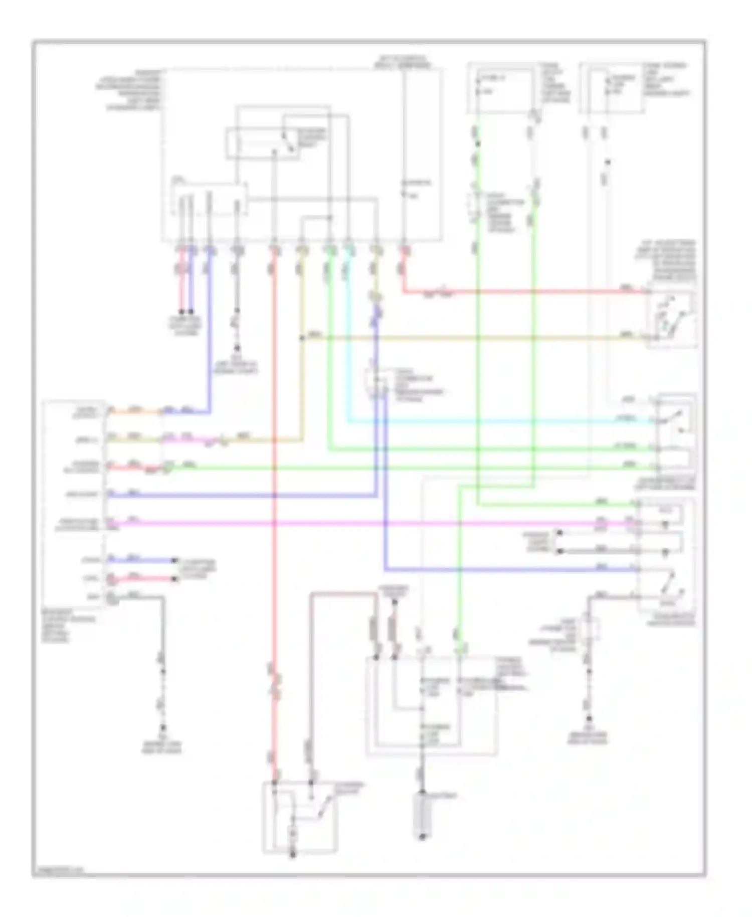 Wiring diagram fuse, fusible link box (left rear of for Nissan Versa II (2012-2014) (1 of 1)