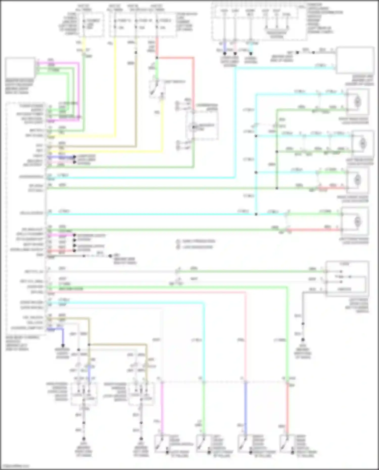 Wiring diagram h/lp h/lp dtrl hi lo for Nissan Versa II (2012-2014) (1 of 1)