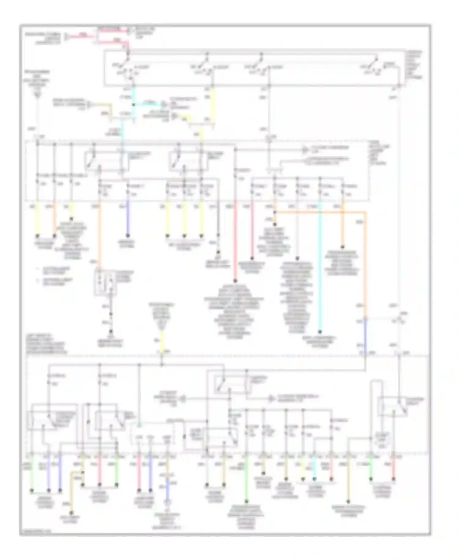 Wiring diagram ignition switch (w/o intelli- gent key for Nissan Versa II (2012-2014) (1 of 1)
