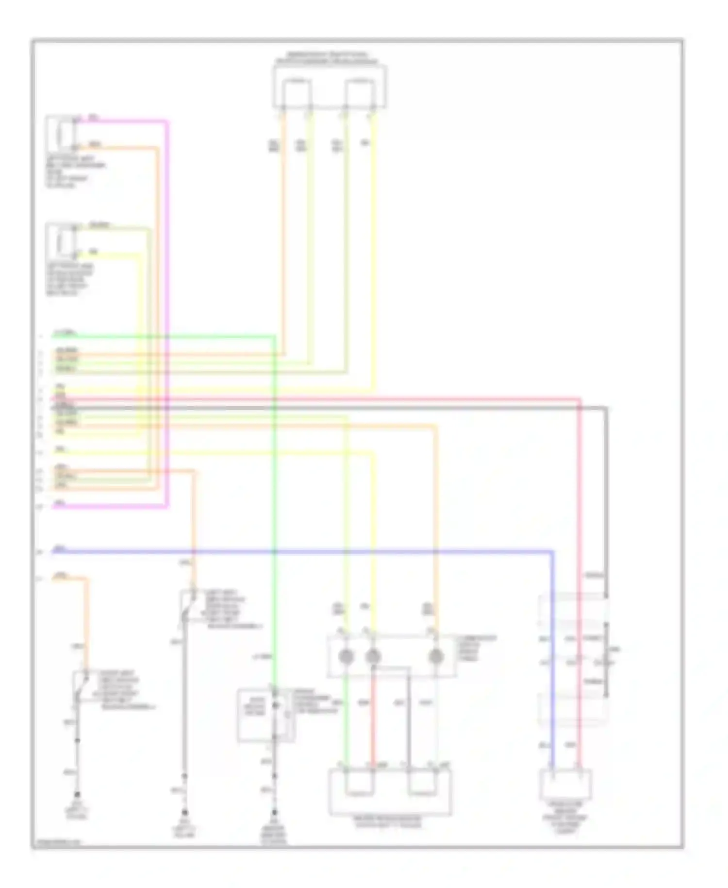 Wiring diagram left "c" pillar) for Nissan Versa II (2012-2014) (8 of 15)