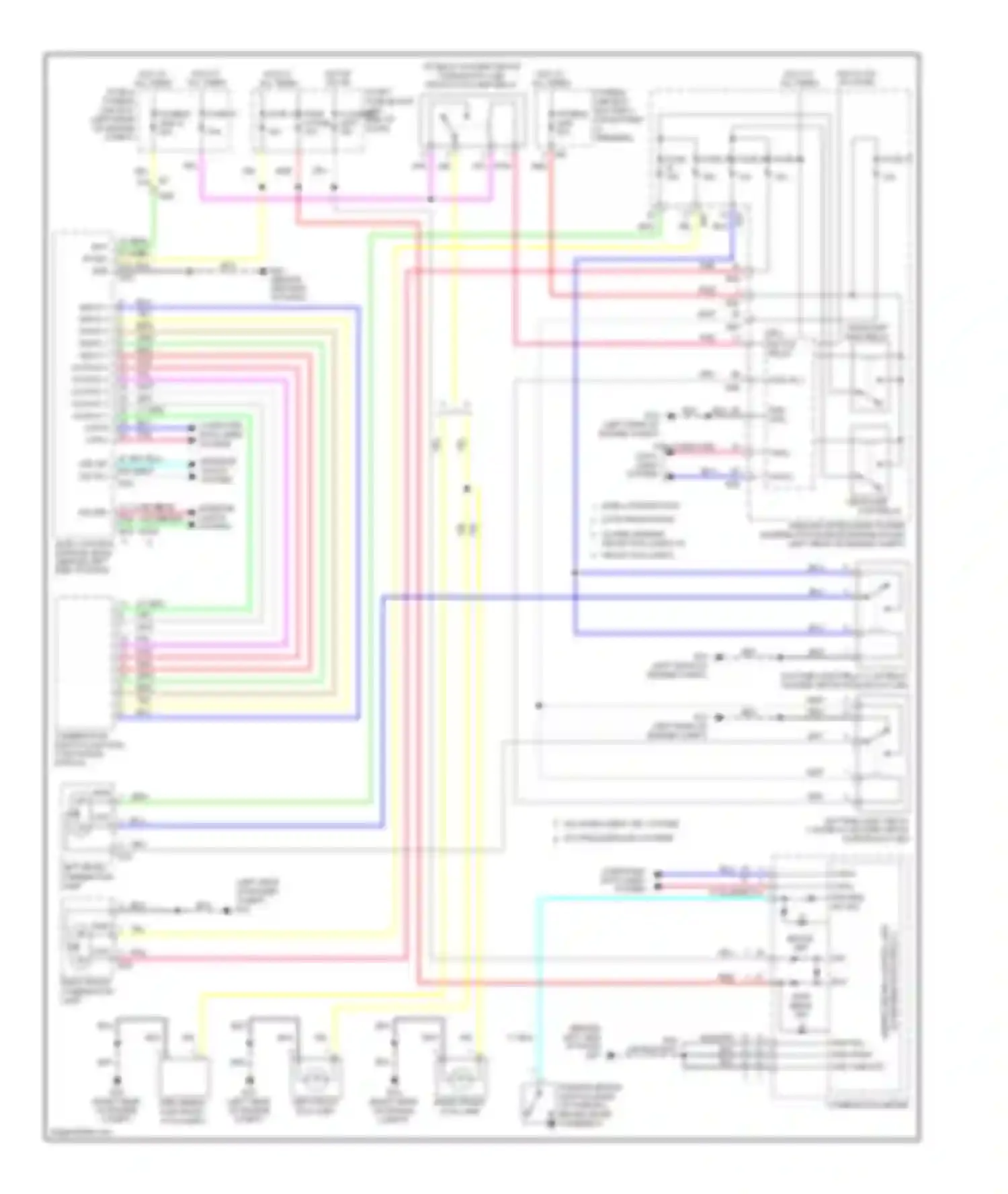Wiring diagram left front combination lamp for Nissan Versa II (2012-2014) (3 of 5)