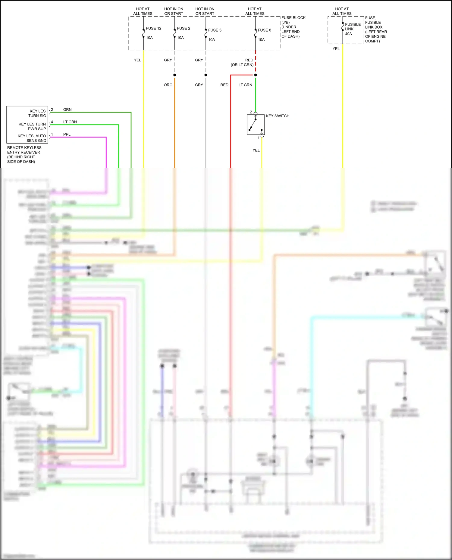 Wiring diagram output 2 for Nissan Versa II (2012-2014) (6 of 7)