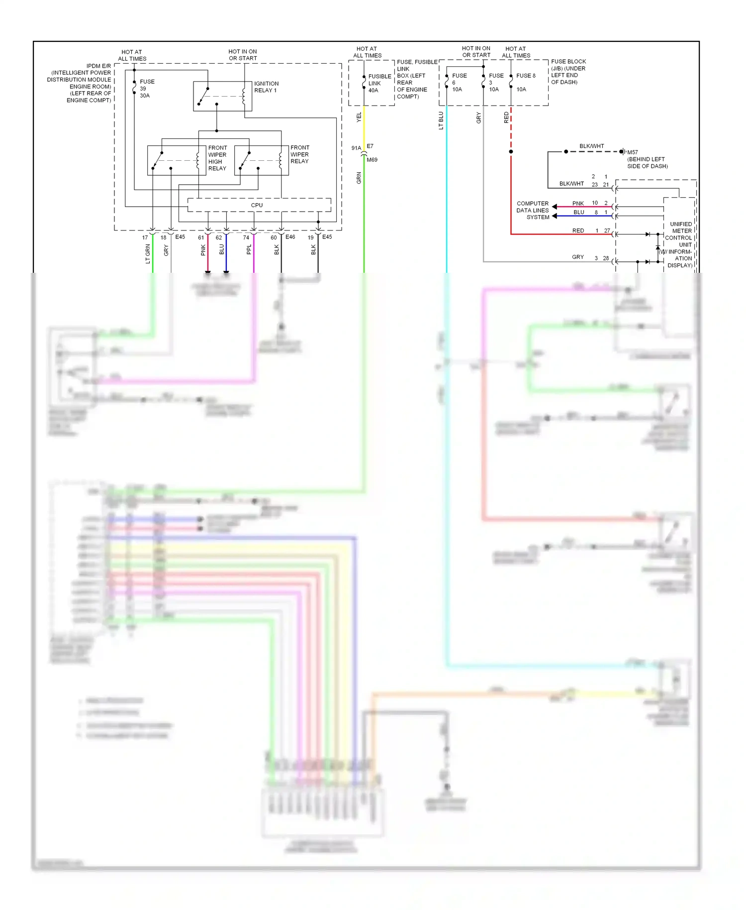 Wiring diagram output 4 for Nissan Versa II (2012-2014) (5 of 5)